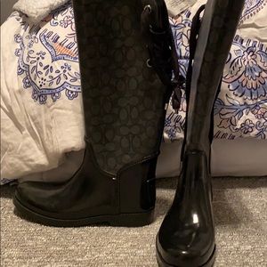 Coach rain boots